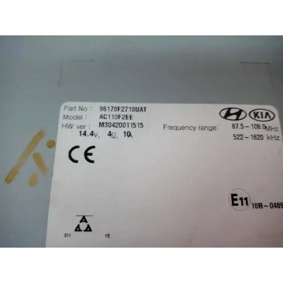 Sistema Audio / Radio Cd para Hyundai Elantra (Ad)(2016)