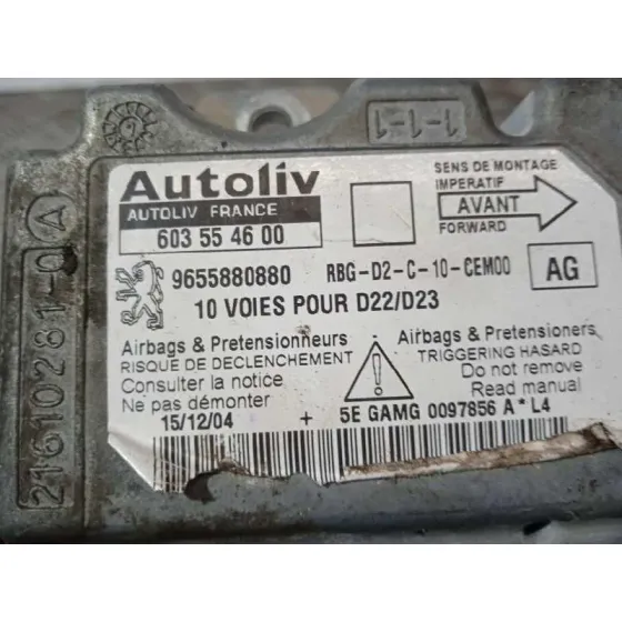 Centralita Airbag para Peugeot 407