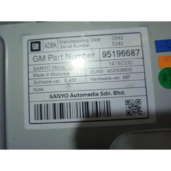 Sistema Navegacion Gps para Opel Zafira Tourer