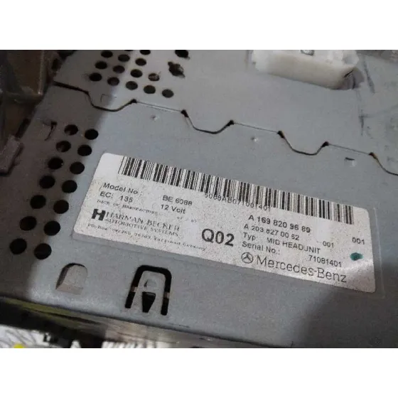 Sistema Audio / Radio Cd para Mercedes-Benz Clase B (W245)