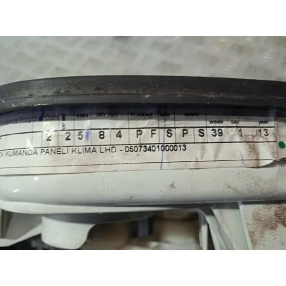 Mando Calefaccion / Aire Acondicionado para Peugeot Bipper