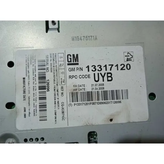 Sistema Audio / Radio Cd para Opel Insignia Berlina