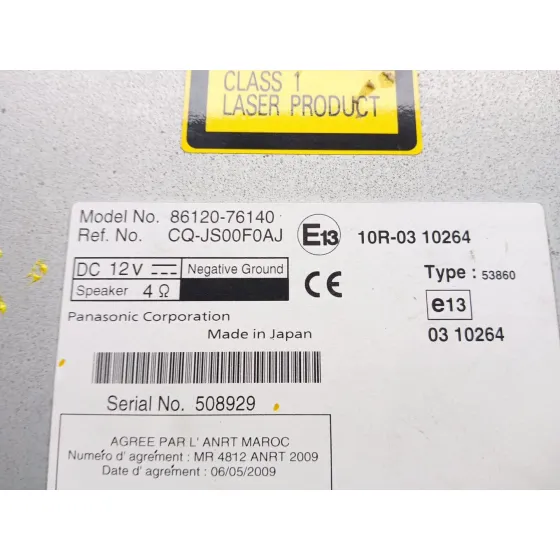 Sistema Audio / Radio Cd para Lexus Ct