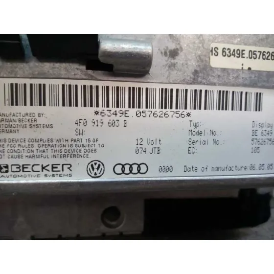 Sistema Navegacion Gps para Audi A6 Berlina (4F2)