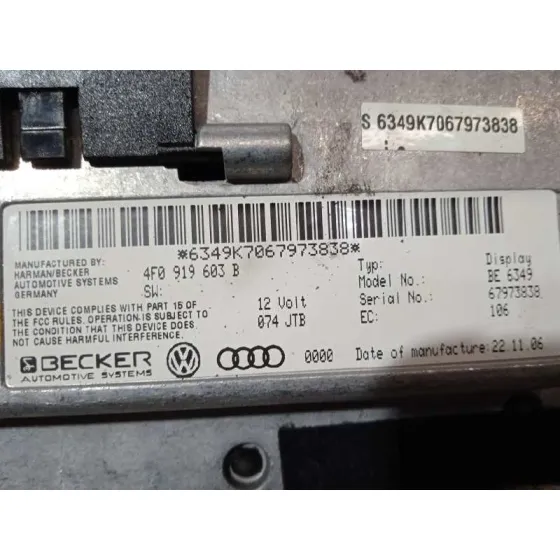 Sistema Navegacion Gps para Audi A6 Berlina (4F2)