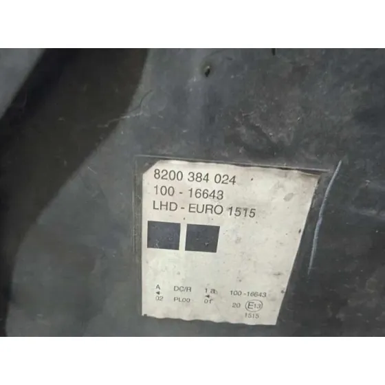 Faro Derecho para Renault Vel Satis (Bj0)