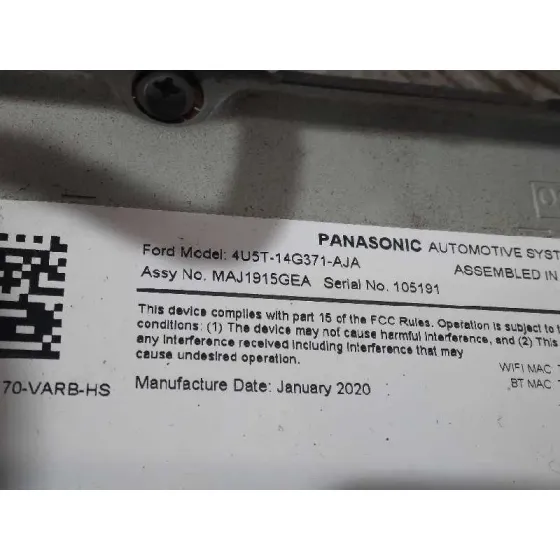 Sistema Audio / Radio Cd para Ford Transit Connect