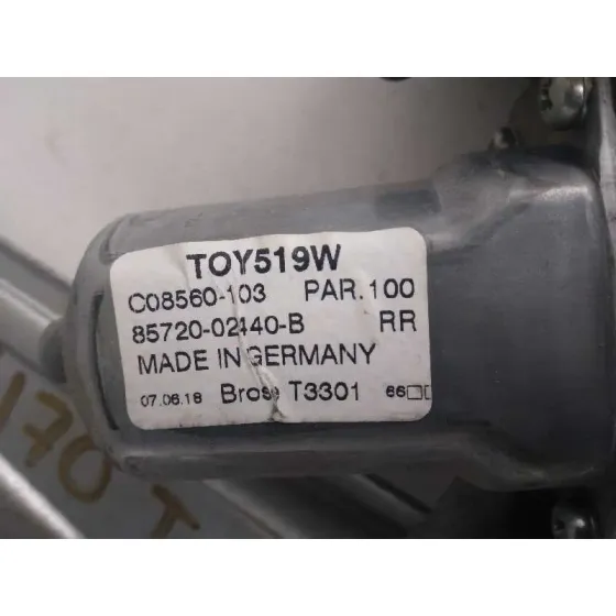 Elevalunas Trasero Derecho para Toyota Auris