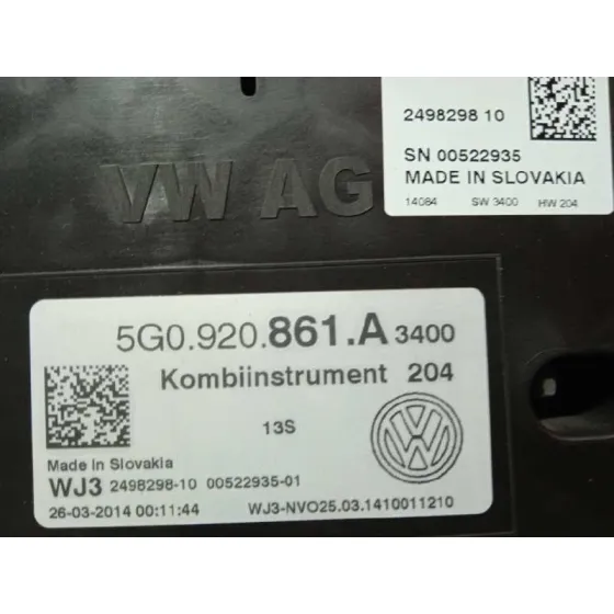 Cuadro Instrumentos para Volkswagen Golf Vii Lim.