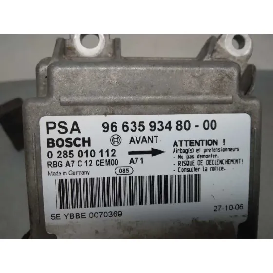 Centralita Airbag para Peugeot 207
