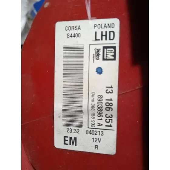 Piloto Trasero Derecho para Opel Corsa D