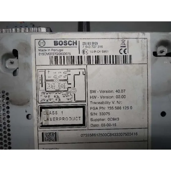 Sistema Audio / Radio Cd para Fiat Fiorino