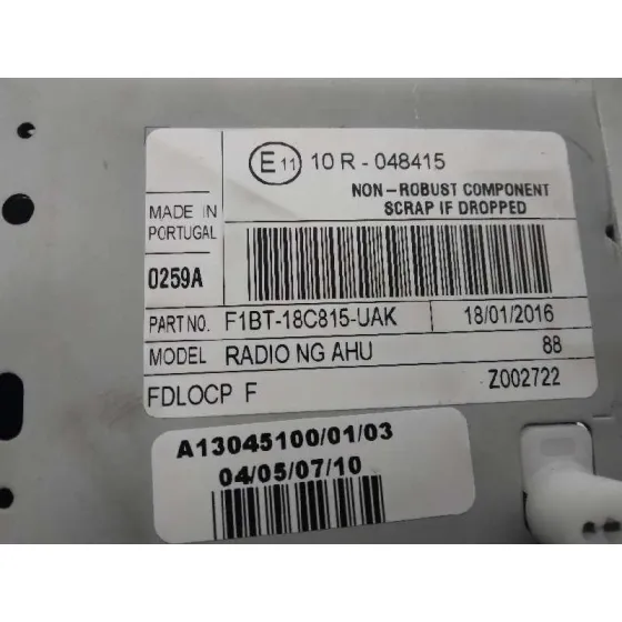Sistema Audio / Radio Cd para Ford Focus Turn.