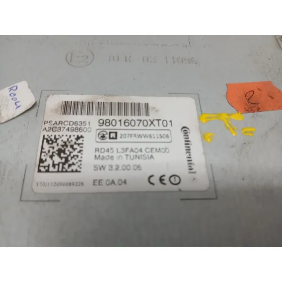 Sistema Audio / Radio Cd para Citroën C3