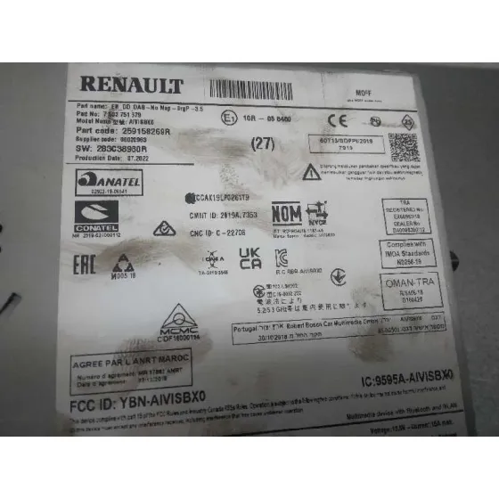 Sistema Audio / Radio Cd para Renault Megane Iv Grandtour