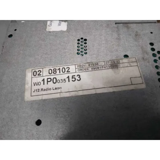 Sistema Audio / Radio Cd para Seat Leon (1P1)