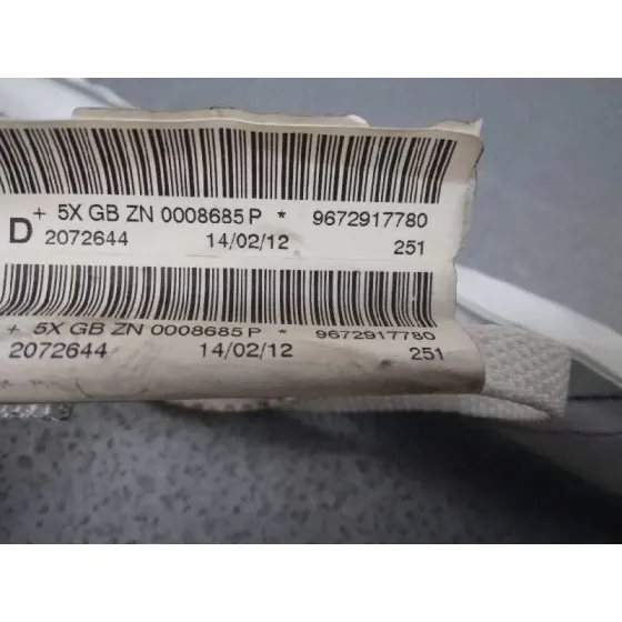 Airbag Cortina Delantero Derecho para Peugeot 208