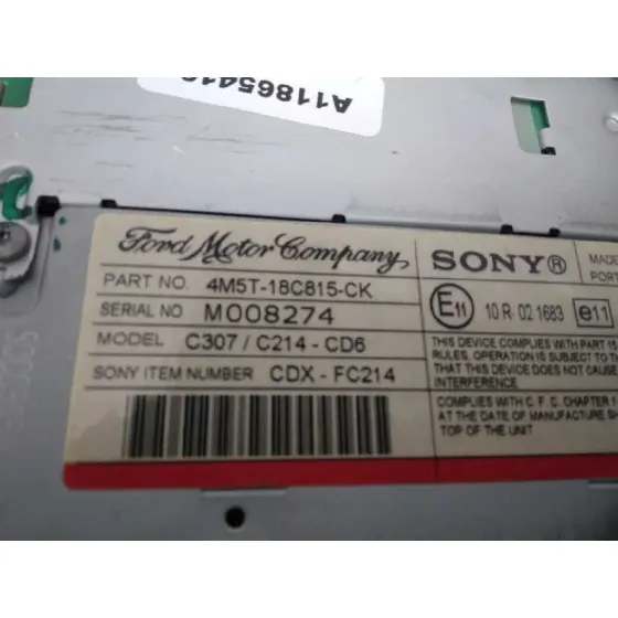 Sistema Audio / Radio Cd para Ford Focus C-Max (Cap)