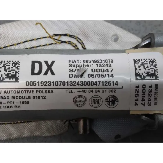 Airbag Cortina Delantero Derecho para Fiat Nuova 500 (150)