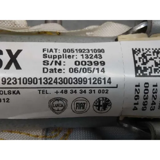 Airbag Cortina Delantero Izquierdo para Fiat Nuova 500 (150)