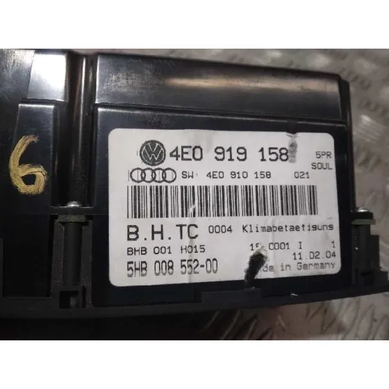 Mando Climatizador para Audi A8 (4E2)