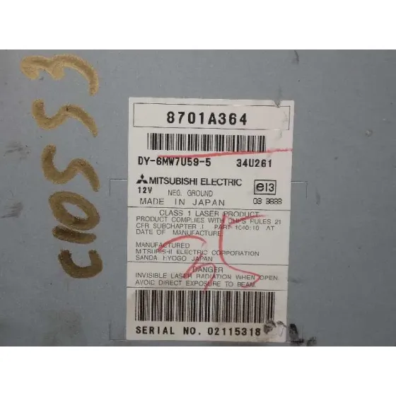 Sistema Audio / Radio Cd para Mitsubishi Lancer Sportback (Cx)