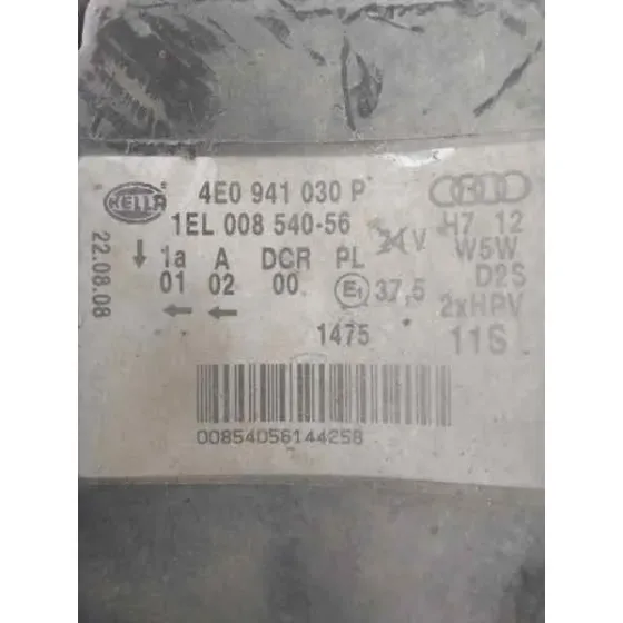 Faro Derecho para Audi A8 (4E2)