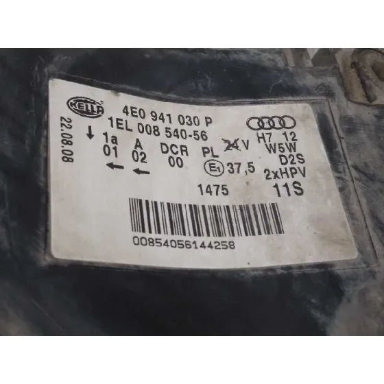 Faro Derecho para Audi A8 (4E2)
