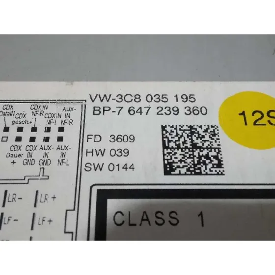 Sistema Audio / Radio Cd para Volkswagen Golf Vi (5K1)