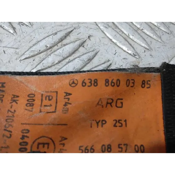 Cinturon Seguridad Delantero Derecho para Mercedes-Benz Vito (W638) Combi