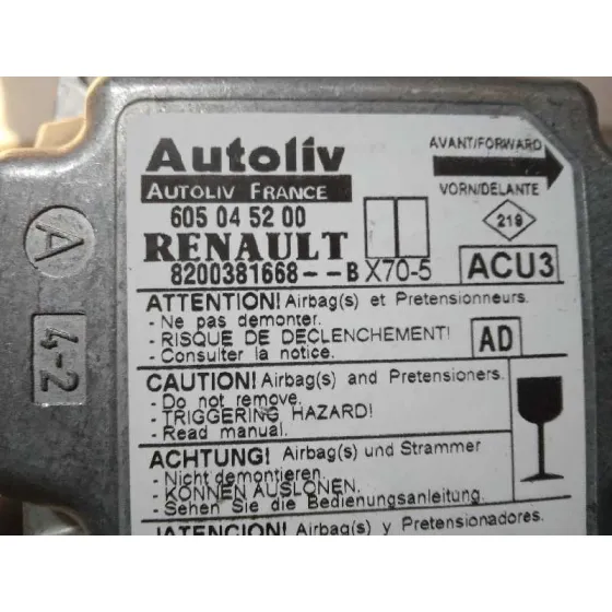 Centralita Airbag para Renault Master Ii Phase 2 Caja Cerrada