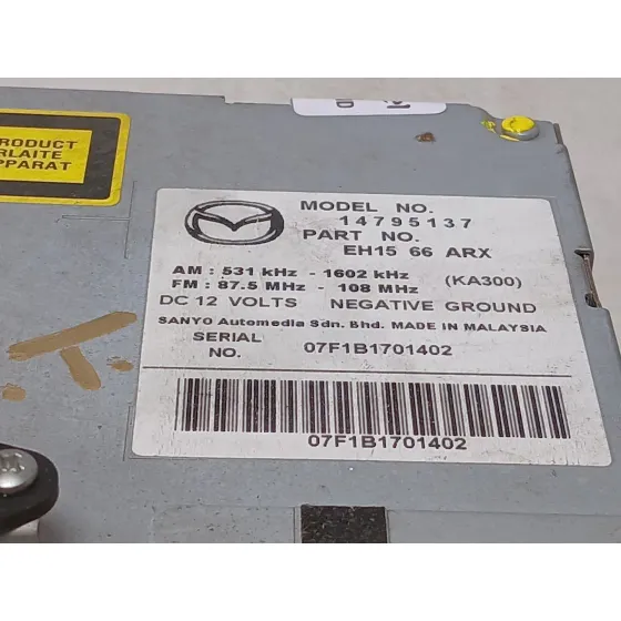 Sistema Audio / Radio Cd para Mazda Cx-7 (Er)