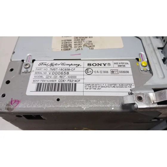 Sistema Audio / Radio Cd para Ford C-Max (Cb3)