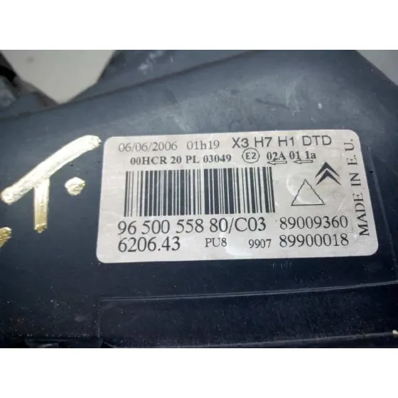 Faro Derecho para Citroën C5 Berlina