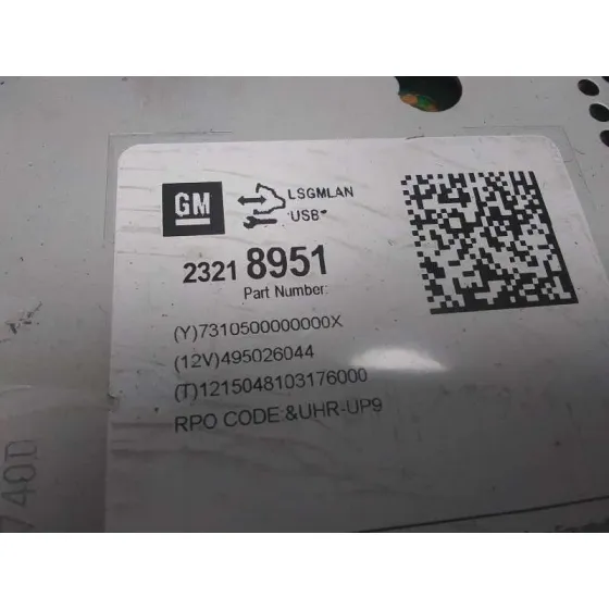 Sistema Audio / Radio Cd para Opel Astra J Lim.