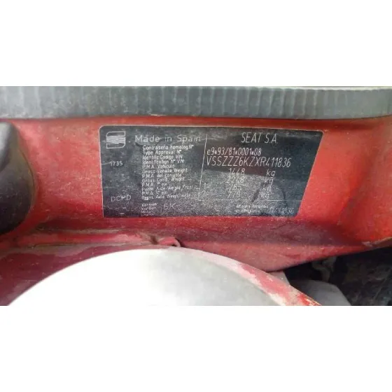 SEAT IBIZA (6K1) '1999 SIGNO ROJO