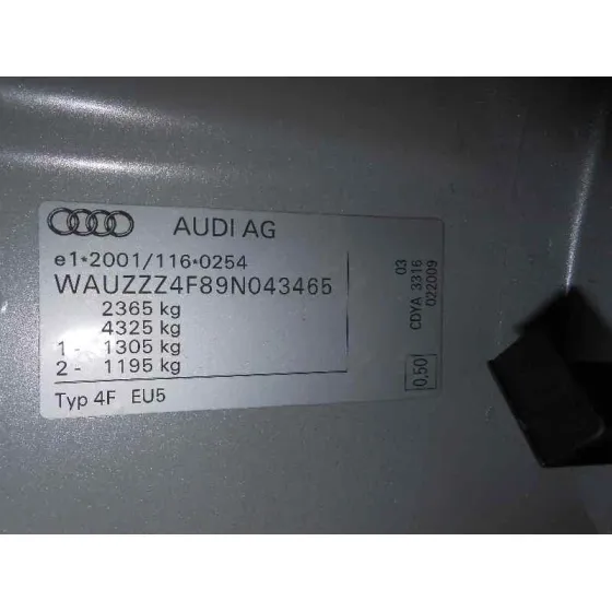 AUDI A6 BERLINA (4F2) '2008 3.0 TDI QUATTRO GRIS
