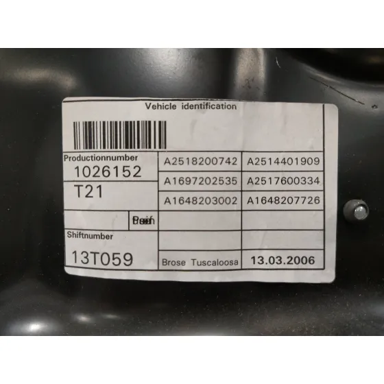 Elevalunas Delantero Izquierdo para Mercedes-Benz Clase R (W251)