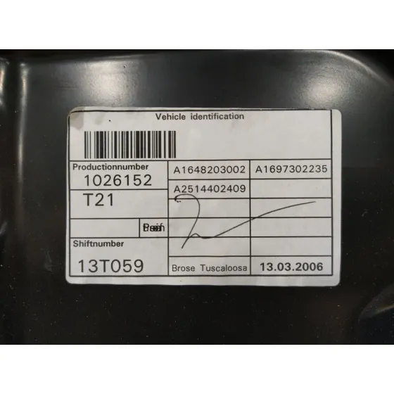 Elevalunas Trasero Derecho para Mercedes-Benz Clase R (W251)