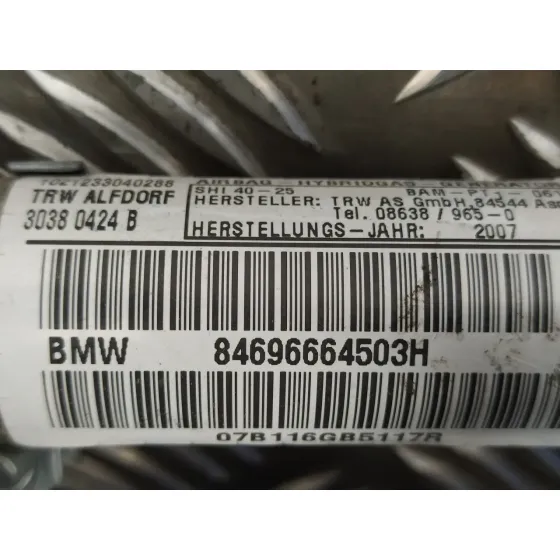 Airbag Cortina Delantero Derecho para Bmw Serie 3 Berlina (E90)