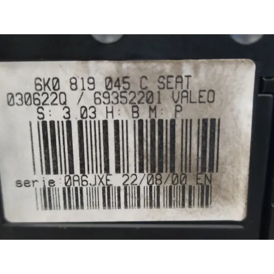 Mando Calefaccion / Aire Acondicionado para Seat Ibiza (6K1)