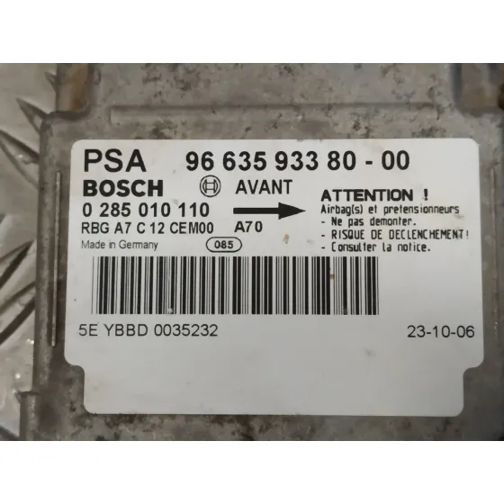 Centralita Airbag para Peugeot 207