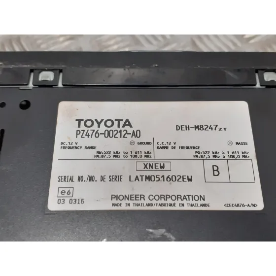 Sistema Audio / Radio Cd para Toyota Prius (Nhw30)