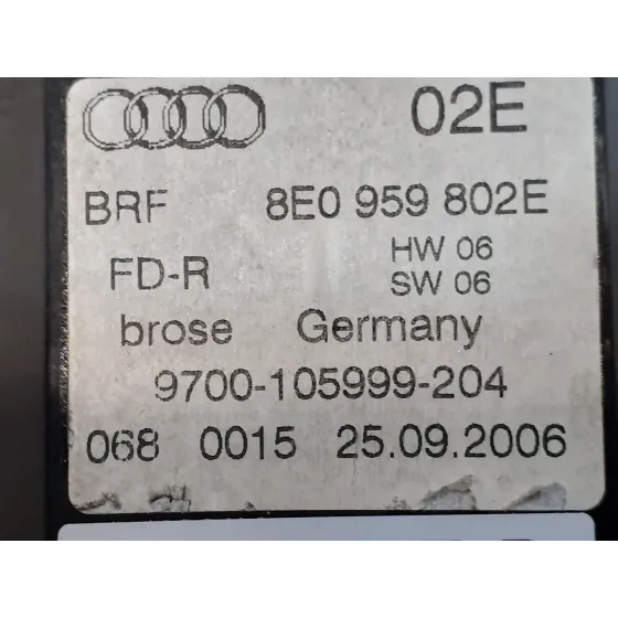 Elevalunas Trasero Derecho para Audi A4 Berlina (8E)