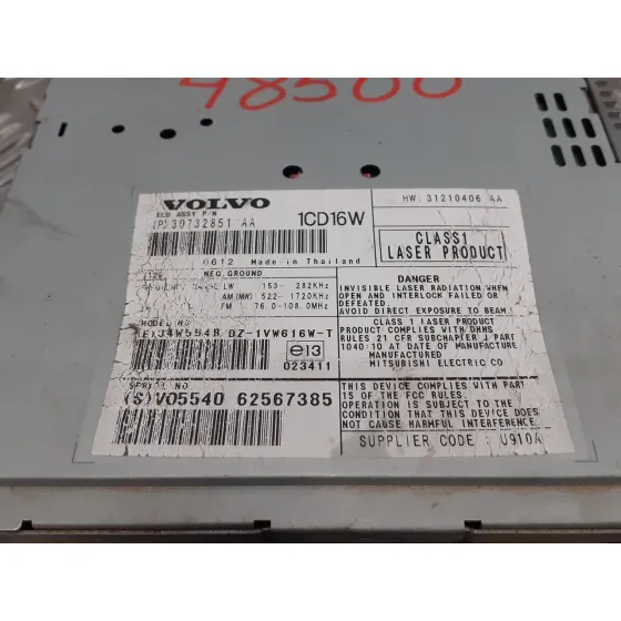 Sistema Audio / Radio Cd para Volvo C30