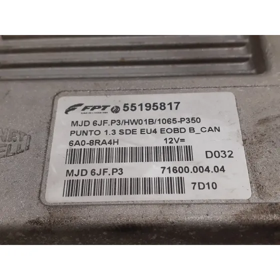 Centralita Motor Uce para Fiat Punto Berlina (188)