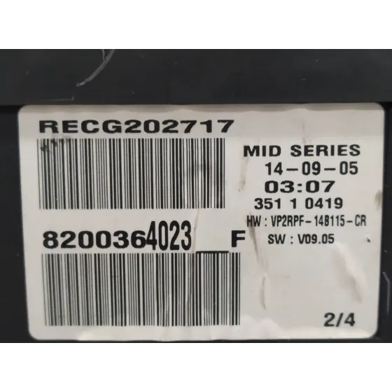 Cuadro Instrumentos para Renault Megane Ii Classic Berlina
