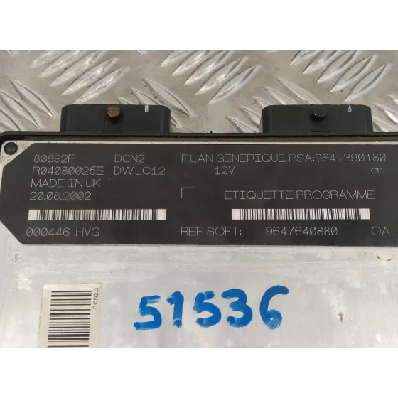 Centralita Motor Uce para Citroën Berlingo