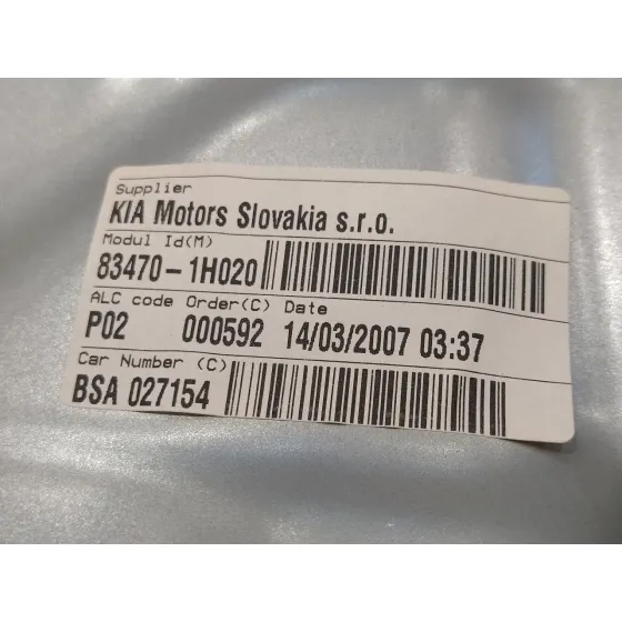 Elevalunas Trasero Izquierdo para Kia Cee'd
