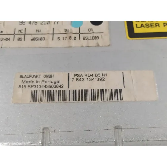 Sistema Audio / Radio Cd para Citroën C4 Berlina